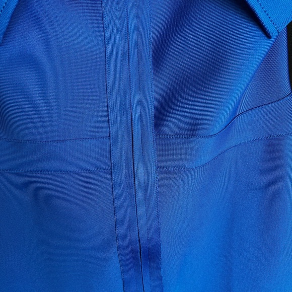 💙 NWOT Elegant Cobalt Blue Off-Shoulder Bandage Dress | Women’s Medium - Picture 11 of 14